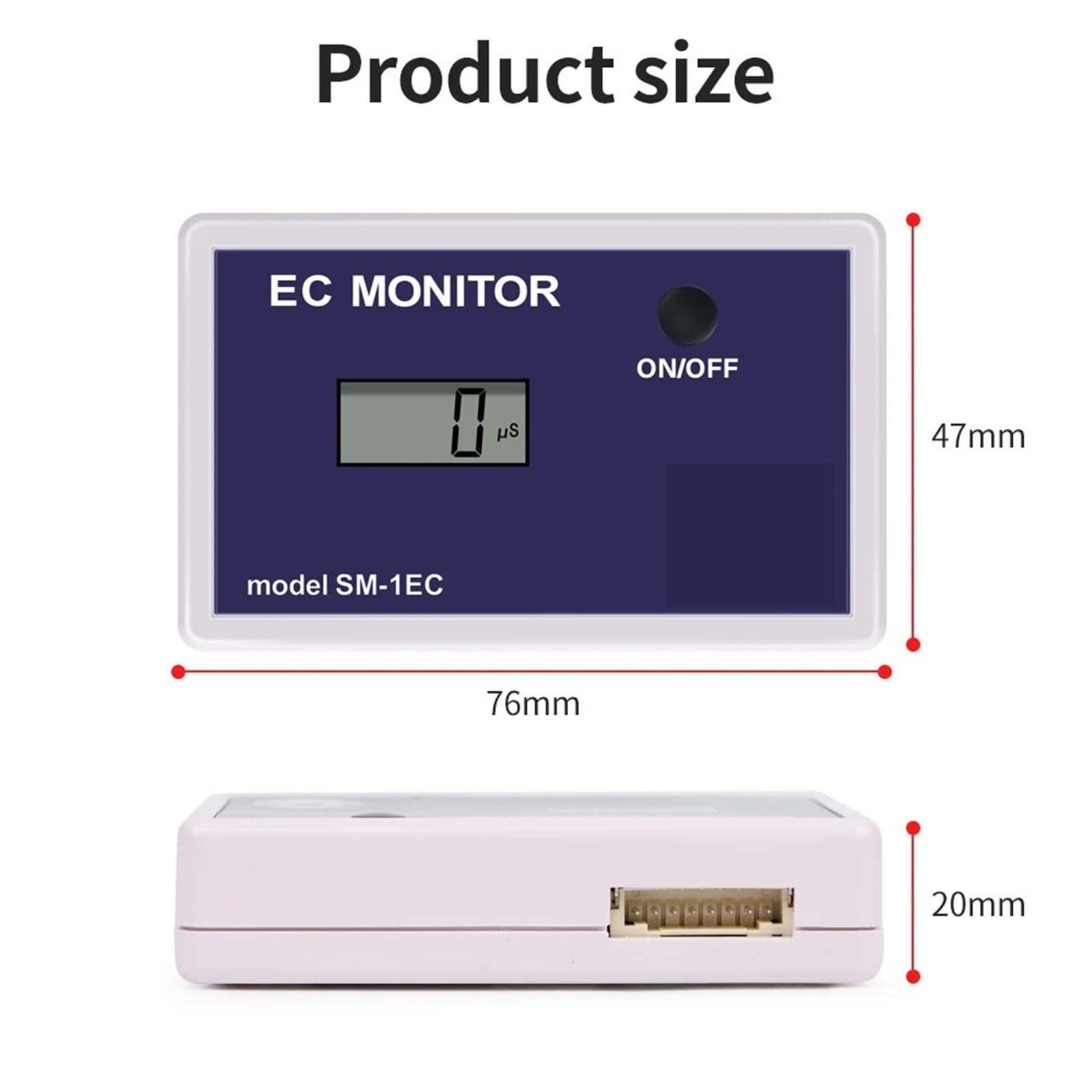 Medidor EC de sonda única 1EC, probador calidad del agua en línea, Monitor conductividad eléctrica Digital Laboratorio de investigación