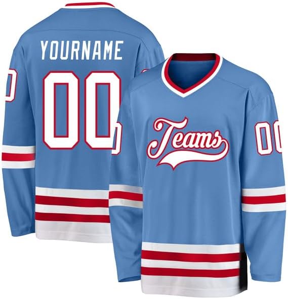 Personalized Hockey Jersey, Custom Old Gold Red-Black Hockey Jersey, Hockeys Jerseys for Men, Women