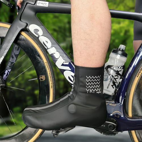 YKYWBIKE Waterproof Cycling Shoe Cover with Zipper,Reusable Bike Shoes Covers for Women and Men,Rain Overshoes for Cycling Shoes - Thumbnail 7