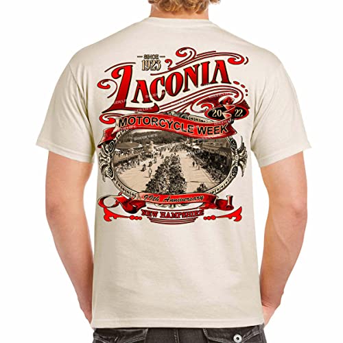 Laconia Motorcycle Week 2022 T-shirt Main Street blanc S