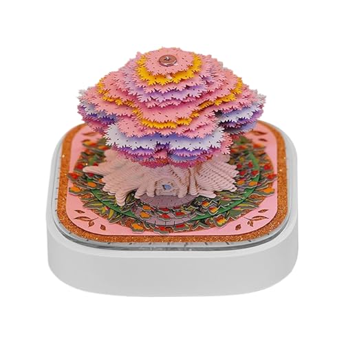 Calendrier 3D en forme de cabane dans les arbres - Sculpture d'art détachable - Planificateur de bureau pour, étudiants, adultes, écriture, étude, planification, festival, vacances de Noël