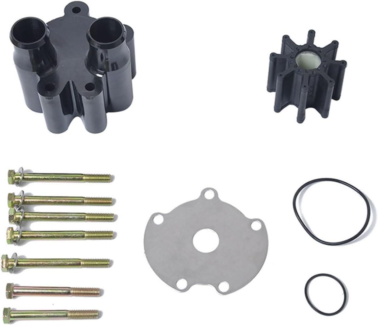 Water Pump Marine Accessories Impeller Kit Rubber 46-807151A14 With Housing Replacement Repair Boat