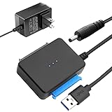 SASADA SATA USB 変換ケーブル SATA USB変換アダプター 2.5インチ/3.5インチ HDD SSD 16TB 二台同時データ移行 Win10/Mac SATAII/III ハードドライブ UASP 6Gbps転送