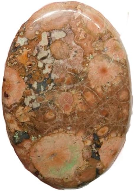 1 Pcs. Of Natural Poppy Jasper Oval 42x29mm Cabochon loose gemstone for jewelry making. (DIY, Ring, Pendant, Necklace)| GH_NAT_01086