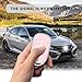 QBUC for Honda Key fob Cover with Keychain,Car Key Case Protector Compatible with 2022-2026 Honda Accord Civic HRV CRV Pilot Smart Remote Key (Pink)
