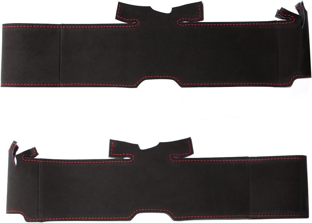 Steering Wheel Cover Custom for B-MW M550d M550i G02 X4 2018 F90 M5 G01 X3 M40i Customized Hand Sewing Suede Car Steering Wheel Cover, Yellow Thread