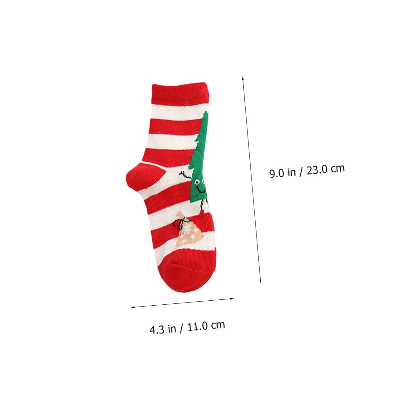 Healvian 5paia Calze di Natale Calde Calze Medie Cotone Cartoni Animati Calzini Unisex per Autunno e Inverno