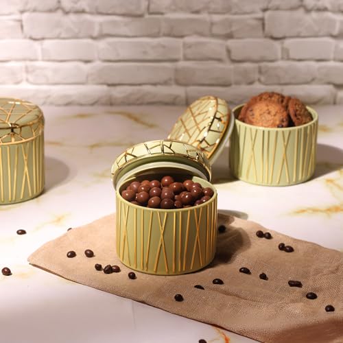 Image of SELVEL Airtight Storage Containers | BPA-Free, Food-Grade, Unbreakable Polypropylene | Multipurpose for Kitchen & Pantry | Space-Saving & Durable - Set of 3 (450ML Each) (Lime Green)