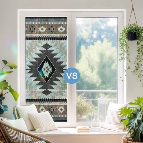 Película decorativa para ventana efecto arcoíris 17.7x78.7in miniatura 6