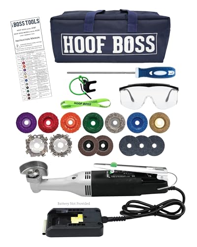 Hoof Boss - Trim-It-All Mobile Hoof Trimmer Set - Battery Powered – Requires 20 Volt Battery Not Included