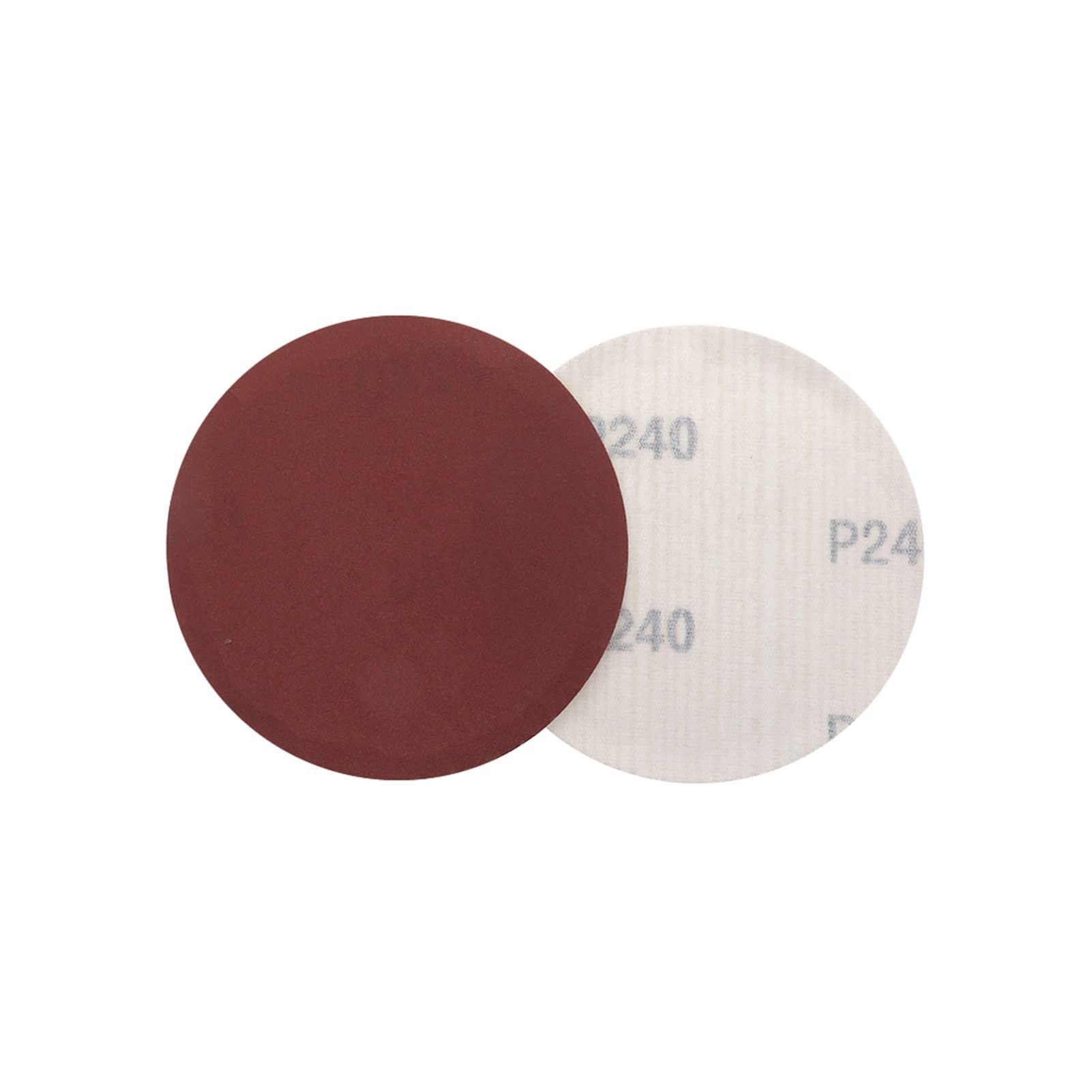 Papel de lija abrasivo ZSBLXHHJD 4 "100mm Alumina seca 60 a 2000 Gancho de grano y papel de lija de bucle Abrasivo Disco for el metal y la lijación y el pulido de madera de metal