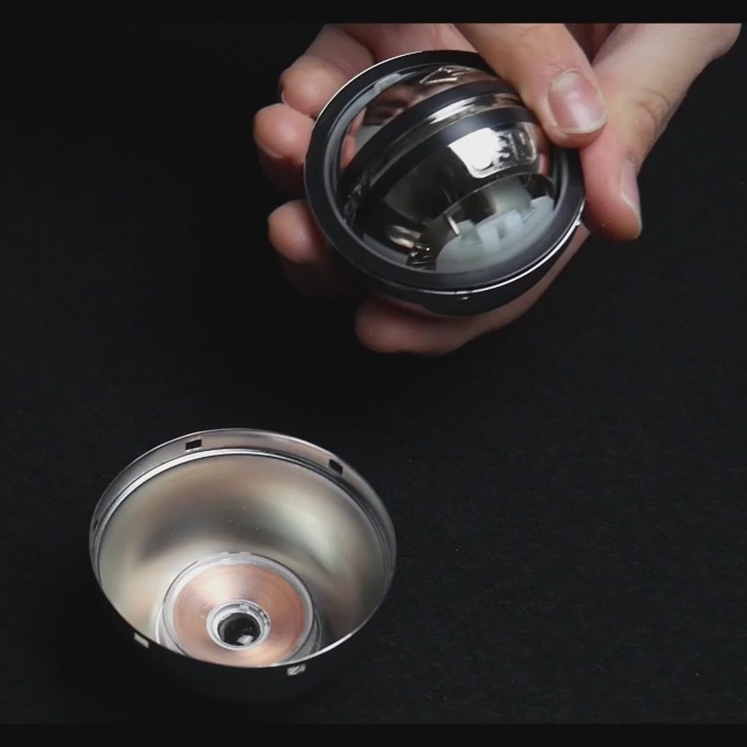 MEIION GyroBall | Gyroskopisches Handtraining Handtrainer mit Autostart und LED Licht, Handgelenk Trainerball mit Farbige Lichter für Handübungen und Training der Hand- und Armmuskulatur