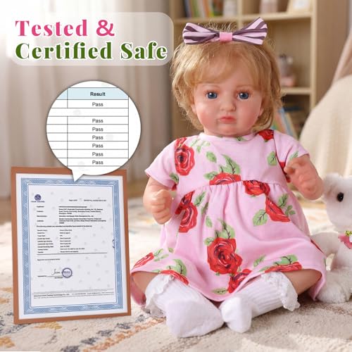 Muñeca Reborn de 20 pulgadas BABESIDE realista y posable miniatura 6