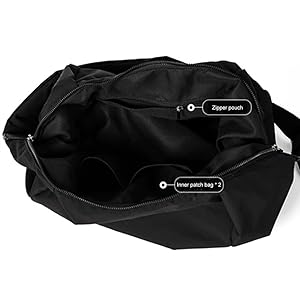OEIPSMK Puffer Padded Shoulder Bag Nylon Crescent Crossbody