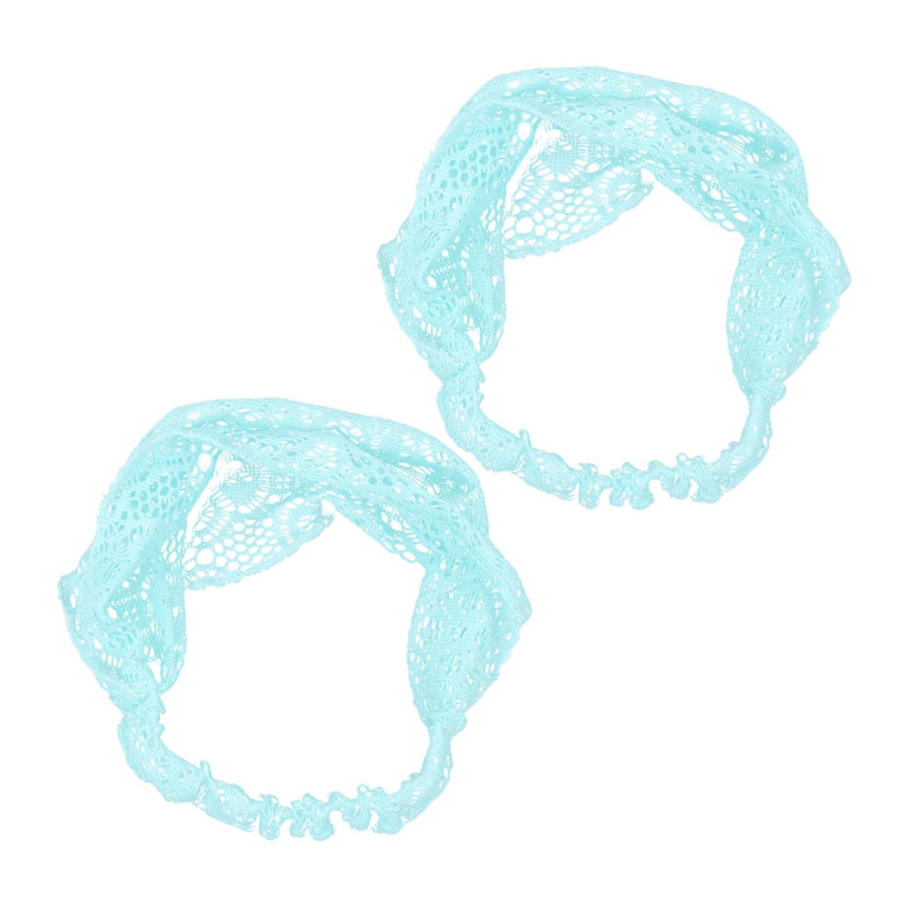 Didiseaon 4pezzi Fascia Per Pizzo Floreale Stretch Di Elegante Accessorio Per Donne e Ragazze Perfetta Per Occasioni Speciali e Uso Quotidiano Blu