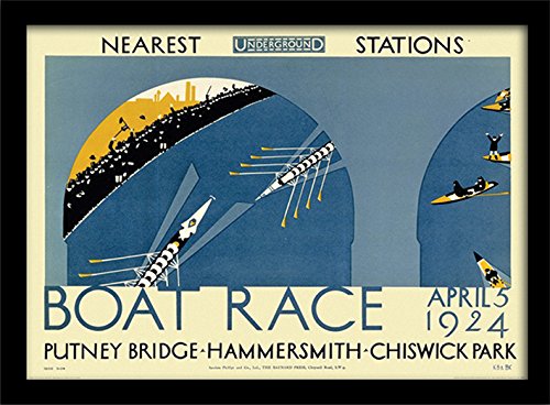 Pyramid International "London Transport (1)" Framed Print Memorabilia, Multi-Colour, 30 x 40 cm