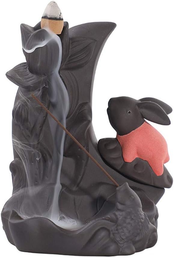 Yinsen Rabbit Purple Sand Backflow Incense Burner