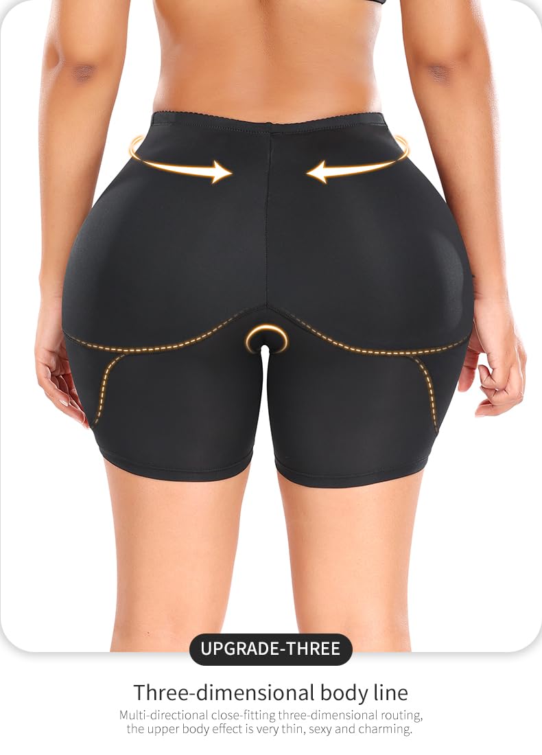 Shorts Sagomati Mutande Contenitive Belle Natiche Culo Finto Corpo Perfetto Pantaloncini Cuscino Rimovibile