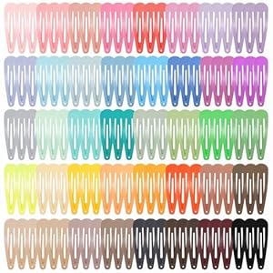 Obeoby Haarspangen aus Metall, 40 Farben, 120 Stück