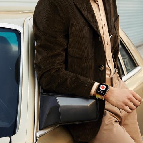 Image of Braided Stretchy Adjustable Straps Compatible for Apple Watch Band 38mm 40mm 41mm 42mm 44mm 45mm 46mm 49mm Women Men,Nylon Magnetic Buckle bands for iWatch Series 10 9 8 SE 7 6 5 4 3 Ultra 2 /1