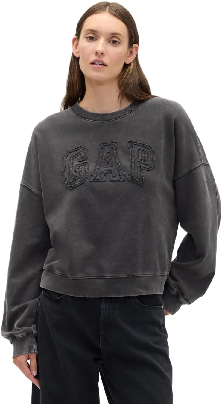 GAP Womens Logo Relaxed Crew