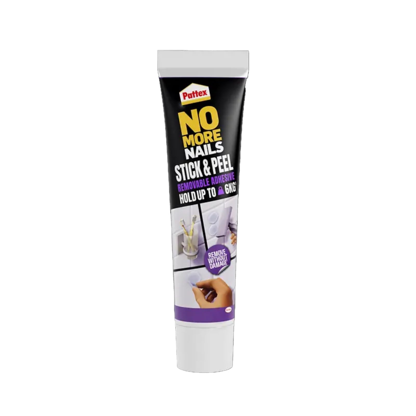 HOCHSTE® UniBond No More Nails Stick & Peel, Long-Lasting Hold, Lightweight, Portable, Perfect For Home, Office, Steel, Wood, Bricks, Strong & Removable Adhesive, Interior Use, Easy-To-Use, Clean