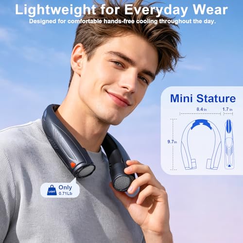 Portable Neck Fan with Reading Light - image 6