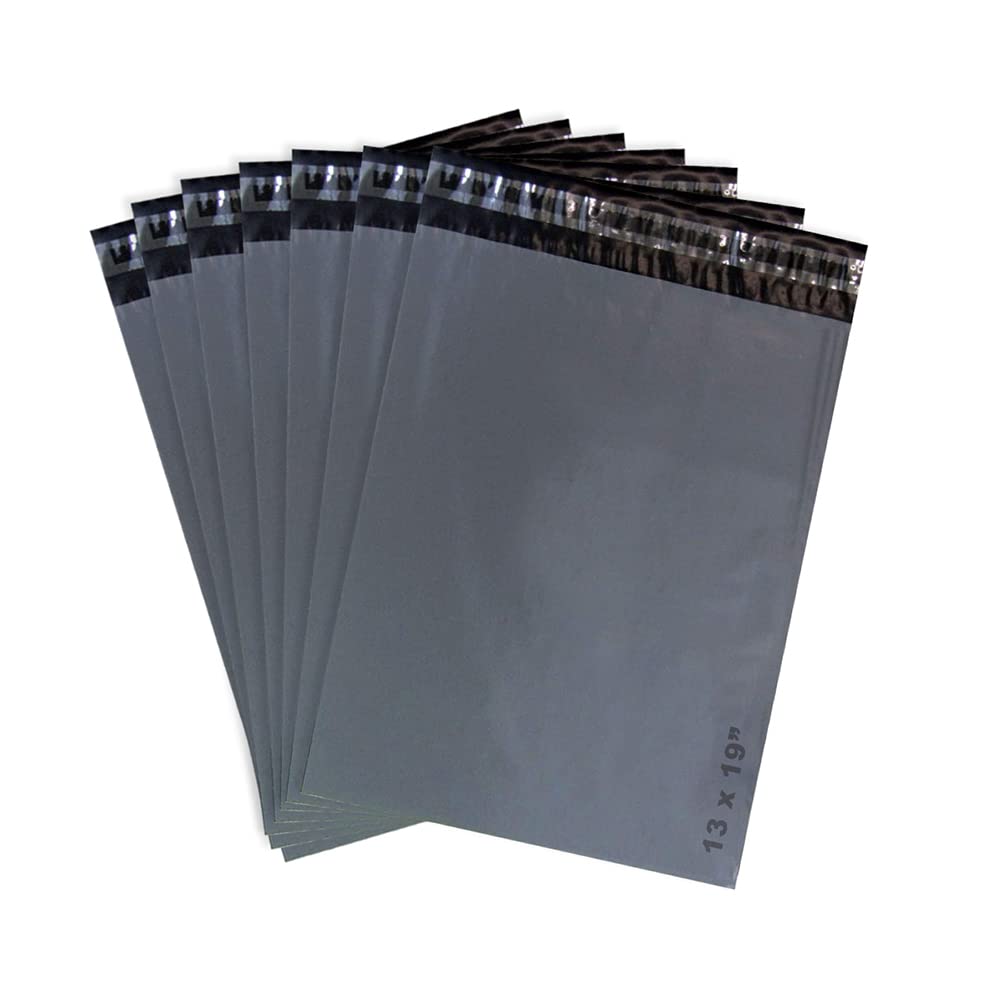 500 x Grey Mailers Bags Postage Bags with Waterproof Plastic Bags (13" x 19") L1054-500