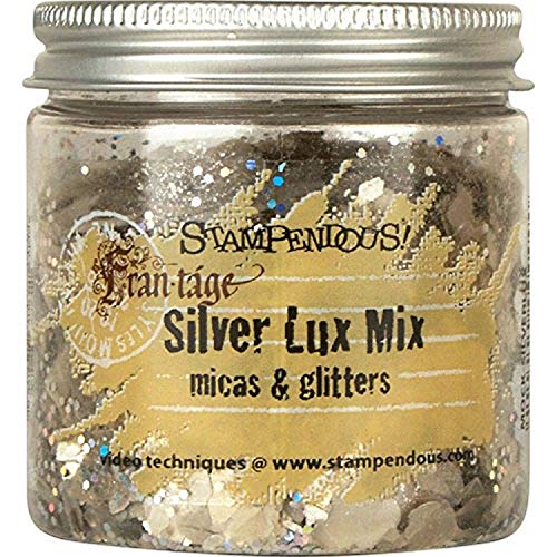 Stampendous FRL01 Lux Mica and Glitter Mix, Silver