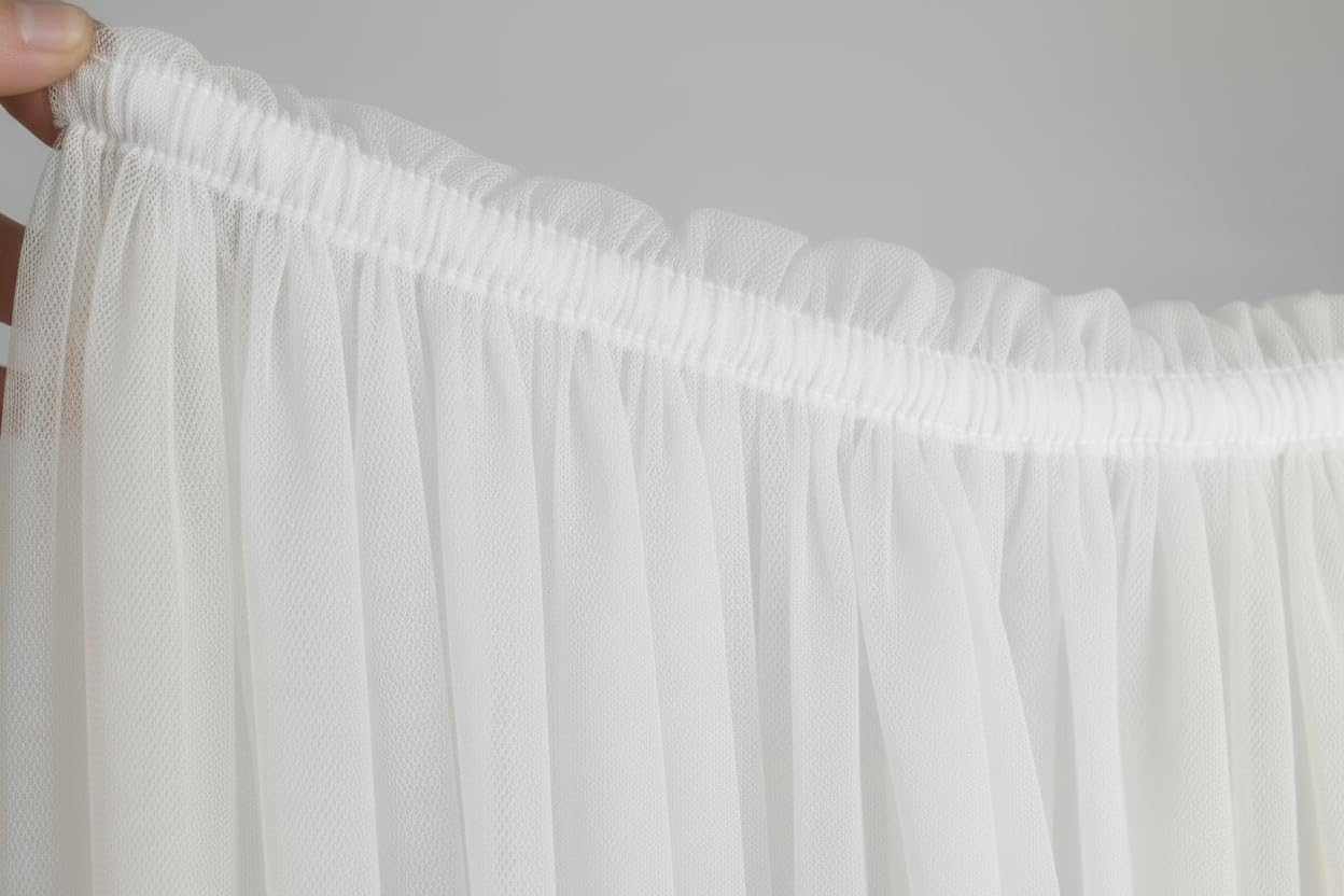 Baby Fancyroom - Dosel de cama para cuna, blanco/crema para habitación infantil, cortina de cama, dosel para niña, habitación de princesa (sin mariposas, 380 cm)