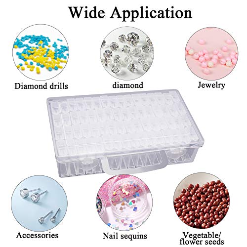 Artdot Diamond Painting Storage Containers, Portable Bead Storage Organizer 64 Gird Diamond Painting Accessories (Storage Box) #TOP6