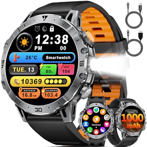 1000mAh Reloj Inteligente Hombre,1.7