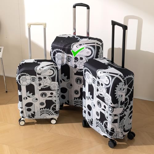 Image of HOKIPO Suitcase Covers for Trolley Suitcase, 220gsm Durable and Washable, Large (26-27inch) - Gear Motion (AR-6345-D3)