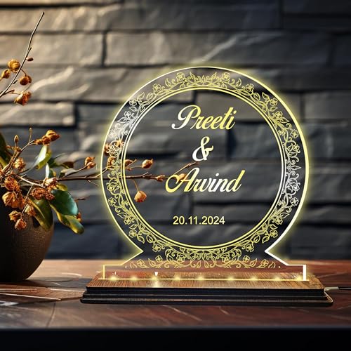 Image of Brown Cloud Personalized Acrylic LED Night Lamp Customized Gift for Men Women Husband Wife Girlfriend Boyfriend Birthday Marriage Anniversary Festivals Decoration(LED USB NL AO 001)(D11)