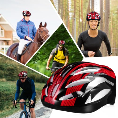 Casco de bicicleta rojo Veemoon de espuma para ciclismo y patinaje 6
