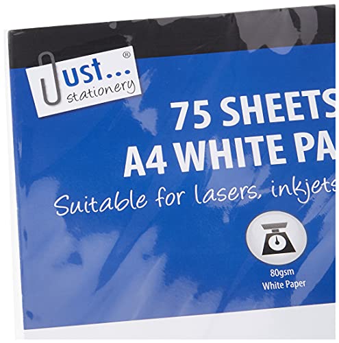 Image of Just Stationery 75 Sheet A4 White Copy Paper, 4146