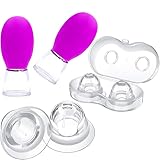 Nipple Everter for Breastfeeding Support, Nipple Corrector, Aids in Latch by Drawing Out Flat or Inverted Nipples for Nursing Moms (4 PCS)