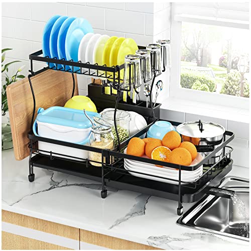 Top 10 Best Large Dish Drying Rack Reviews & Buying Guide Katynel