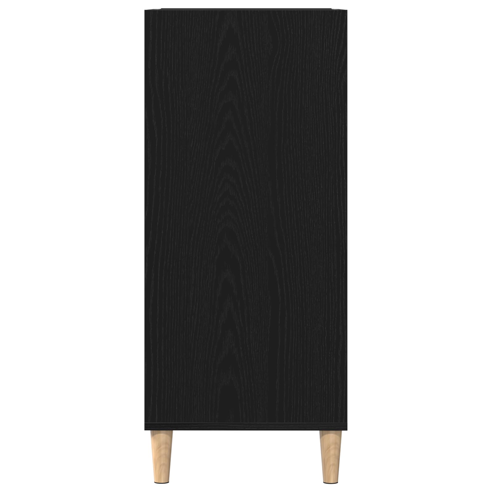 Armadietto per vinili, effetto rovere, 84,5 x 38 x 89 cm, moderno scaffale per vinili, in legno, beige, con ripiani per soggiorno, conservazione urbana