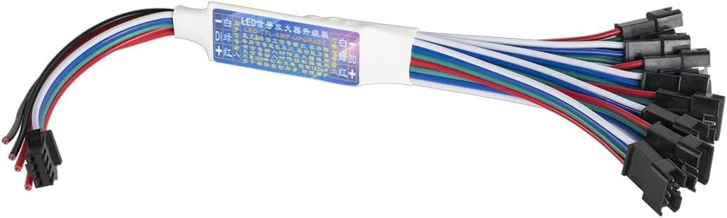 BTF-LIGHTING WS2812B WS2811 16703 SK6812 WS2814 IC etc 3PIN TTL Amplifier 1 to 8 Support 3PIN Addressable LED Strip,Fairy String,Matrix Panel,Module etc DC5V DC12V DC24V