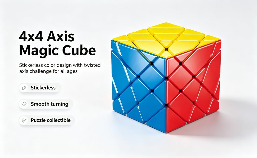 Amazon.com: SUN-WAY 4x4 Axis Magic Cube 4x4 Stickerless Axis Speed