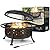 KINGSO 36" Fire Pit Outdoor Large Steel Wood Burning Fire Pits Bowl BBQ Grill Firepit for Outside with Spark Screen Cooking Grid Poker for Backyard Garden Camping Bonfire Patio, Oil Rubbed Bronze