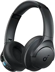 soundcore Q11i da Anker Fone De Ouvido Bluetooth 5.3, Fone Gamer, Headphone Bluetooth Over-Ear, Graves Profundos, 60H Autonomia, Hi-Res Áudio, Almofadas Removíveis, Conexão Multiponto, Preto
