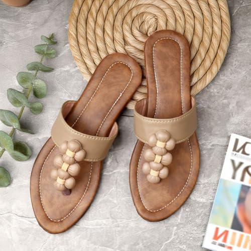 Image of VERMIGO Women Flats Sandals | Comfortable Slip-On Casual Daily Wear Flats | GRAPES