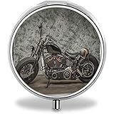 Pill Organizer Abmessungen: 2,0x2,0x0,7 Zoll ， 1,8 cm dick und 4,6 cm im Durchmesser Material: Eisenbeschichtung