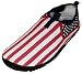 The Wave Mens Waterproof Wave Water Shoes, USA Flag, 9 D (M) US