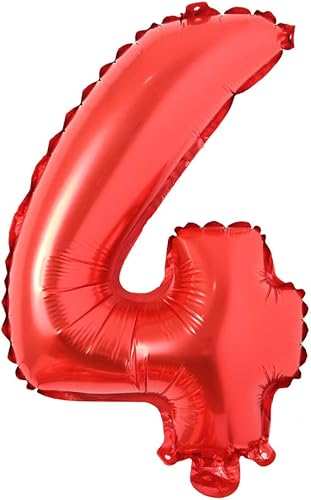 Globos de aluminio con letras del alfabeto rojo de 16 pulgadas, globos de aluminio para colgar, para decoración de bodas, fiestas de cumpleaños,