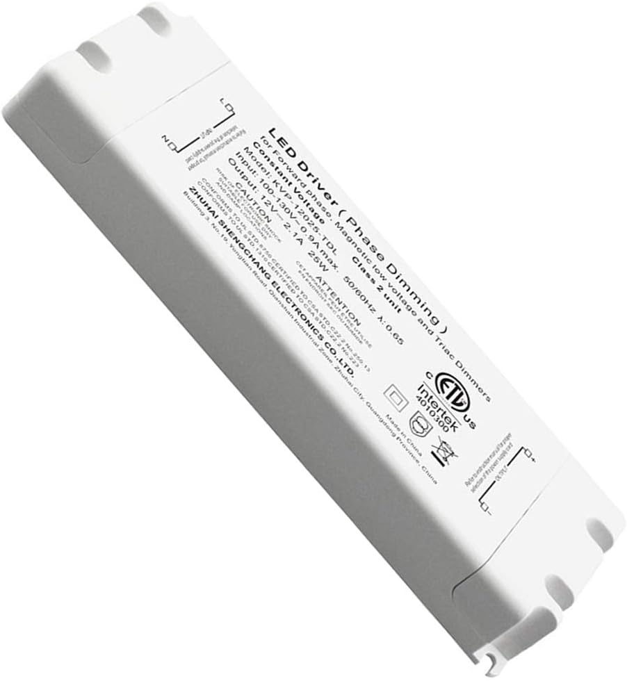 Flash Deals - 50% OFF CATIYA 12V 25W Phase/Triac Dimmable LED Driver, ETL Listed Class 2 Unit Constant Voltage Transformer for Forward Phase, Magnetic Low Voltage and Triac Dimmers Promo Discount Up To 70% Off CATIYA 12V 25W Phase/Triac Dimmable LED Driver, ETL Listed Class 2 Unit Constant Voltage Transformer for Forward Phase, Magnetic Low Voltage and Triac Dimmers