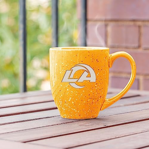 Image of Rico Industries NFL Football 16 oz Team Color Laser Engraved Speckled Ceramic Coffee Mug