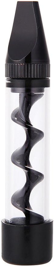 Other Appliance New Pipe Mini Glass Twisty Blunt Atomized Dry Burner Mechanical Adapter Twisty Glass Blunt Rolling Machine Set Gift,Nothing can help us Endure Dark (Color : Black)